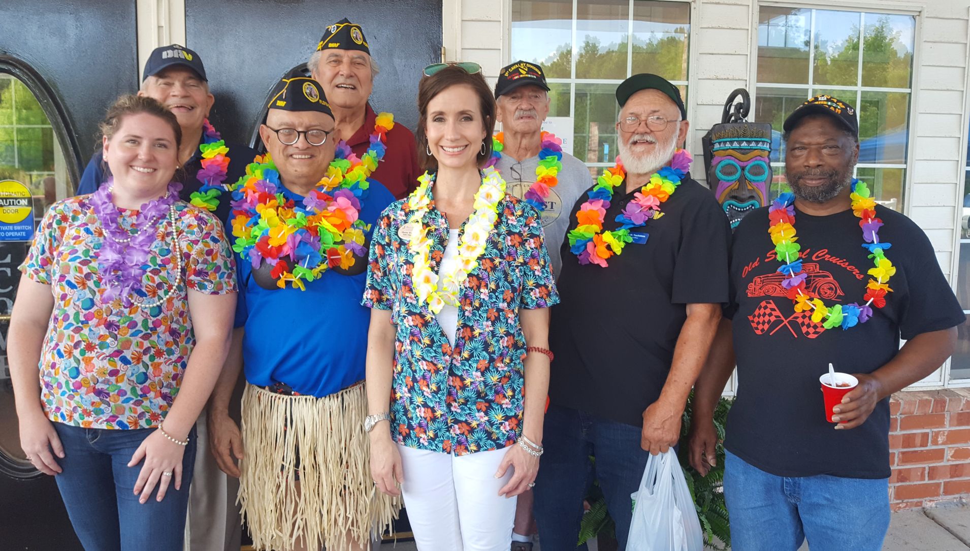 DAV Chapter 95 attends luau at Brookdale Senior Living